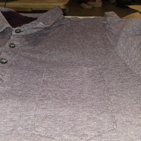 BUFFALO DAVID BITTON Mens XL Polo Shirt Coral Short Sleeved All Cotton - Picture 3 of 7